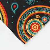 Couverture Polaire Paisley coloré élégant (Coin)