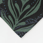 Couverture Polaire Paisley de turquoise, bleu et vert foncé (Coin)