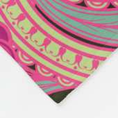 Couverture Polaire Paisley floral de Bohème (Coin)