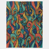 Couverture Polaire Paisley haché (Devant)