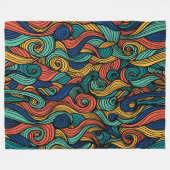 Couverture Polaire Paisley haché (Devant (Horizontal))