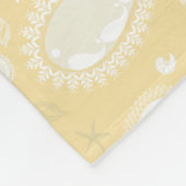 Couverture Polaire Paisley jaune (Coin)