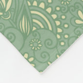 Couverture Polaire Paisley sage (Coin)