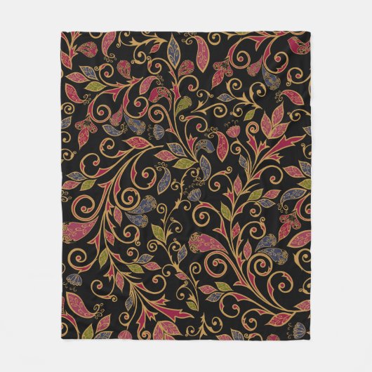 Couverture Polaire Paisley Vegetable Vintage Blend (Devant)
