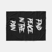 Couverture Polaire Paix dans la douleur santé mentale Suicide Sensibi (Devant (Horizontal))