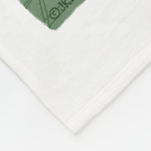 Couverture Polaire Paix de joie d'amour de Keeshond (Coin)