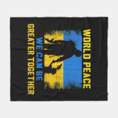 Couverture Polaire Paix Mondiale Nous Pouvons Être Plus Grands Ensemb (Devant (Horizontal))