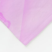 Couverture Polaire Paix rose (Coin)