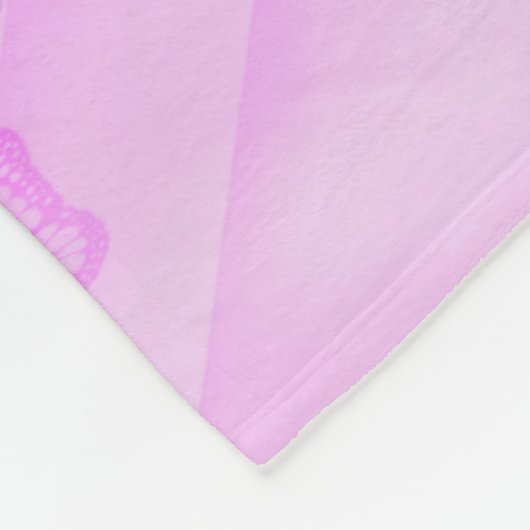 Couverture Polaire Paix rose (Coin)