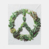 Couverture Polaire Paix verte (Devant)