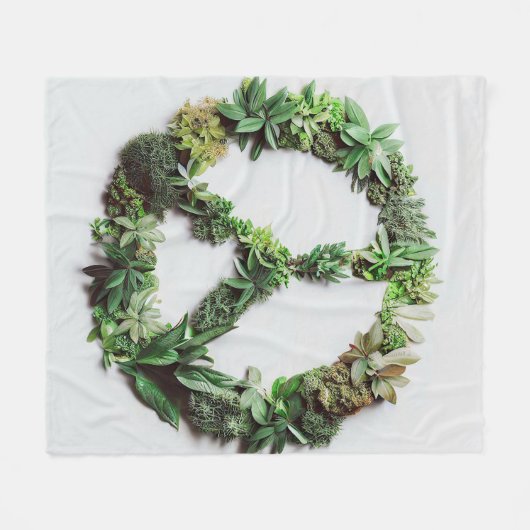 Couverture Polaire Paix verte (Devant (Horizontal))