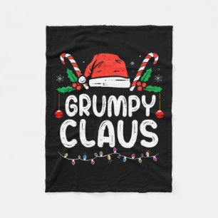 Couverture Polaire Pajama de Noël en famille Jeu de Noël Lumières Cla