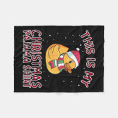 Couverture Polaire Pajamas De Noël Pour Canard De Famille C'Est Mon A (Devant (Horizontal))