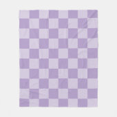 Couverture Polaire Pale and Pastel Purple Monotone Checkered (Devant)