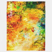 Couverture Polaire Palette Artiste Colorée (Devant)