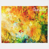 Couverture Polaire Palette Artiste Colorée (Devant (Horizontal))