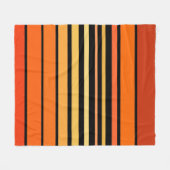 Couverture Polaire Palette de lignes de couleur orange (Devant (Horizontal))