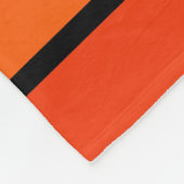 Couverture Polaire Palette de lignes de couleur orange (Coin)