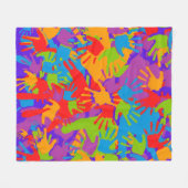 Couverture Polaire "Palette d'empreintes : Exploration de l'empreinte (Devant (Horizontal))