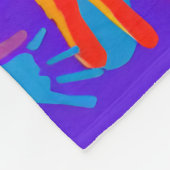 Couverture Polaire "Palette d'empreintes : Exploration de l'empreinte (Coin)