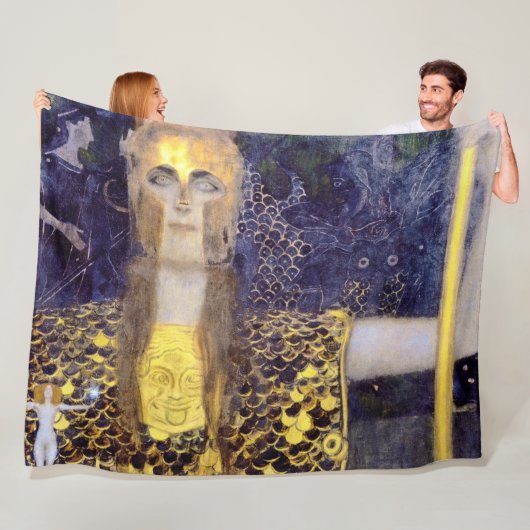Couverture Polaire Pallas Athena, Gustav Klimt (En situation)
