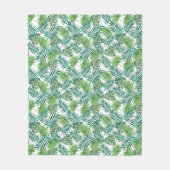 Couverture Polaire Palm Feuille moderne Motif (Devant)