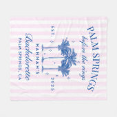 Couverture Polaire Palm Springs Avant Les Anneaux Blue Bachelorette (Devant (Horizontal))