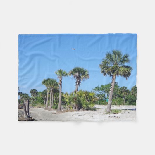 Couverture Polaire Palm Trees polaire (Devant (Horizontal))