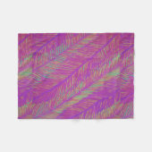 Couverture Polaire Palmes violettes Été Neon (Devant (Horizontal))