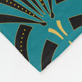 Couverture Polaire Palmetto Art Déco Monogramme (Coin)