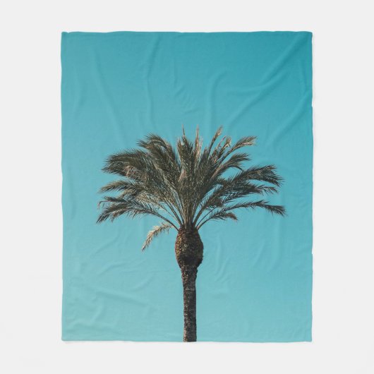Couverture Polaire Palmier vert (Devant)