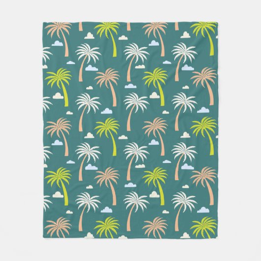 Couverture Polaire Palmiers (Devant)
