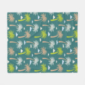 Couverture Polaire Palmiers (Devant (Horizontal))