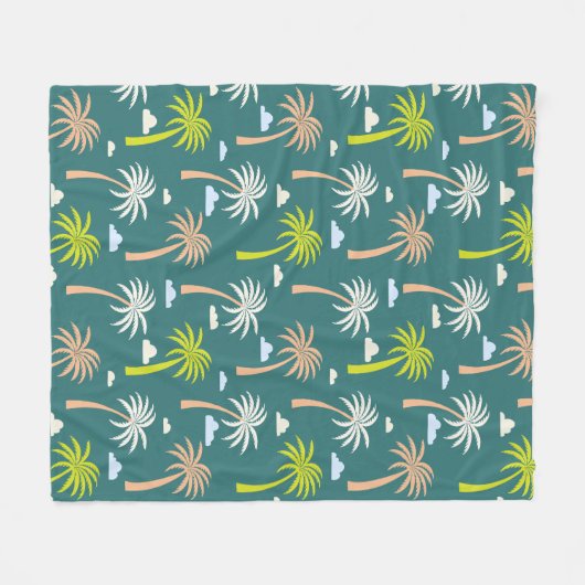Couverture Polaire Palmiers (Devant (Horizontal))