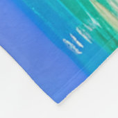 Couverture Polaire Palmiers à la tombée de nuit Tropical (Coin)