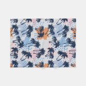 Couverture Polaire Palmiers d'été sans soudure motif, cocotier palmie (Devant (Horizontal))