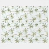 Couverture Polaire Palmiers Tropicaux (Devant (Horizontal))