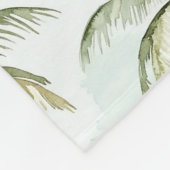 Couverture Polaire Palmiers Tropicaux (Coin)