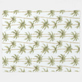 Couverture Polaire Palmiers tropicaux (Devant (Horizontal))