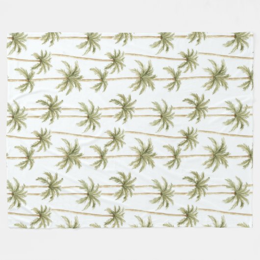 Couverture Polaire Palmiers tropicaux (Devant (Horizontal))