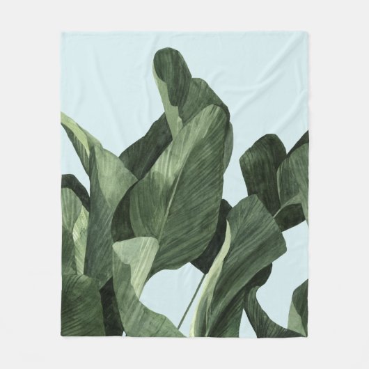 Couverture Polaire Palms Celadon (Devant)