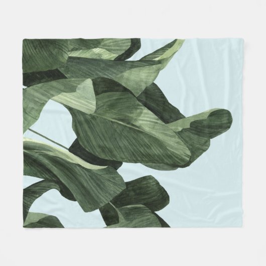 Couverture Polaire Palms Celadon (Devant (Horizontal))
