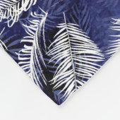Couverture Polaire Palms d'Indigo (Coin)