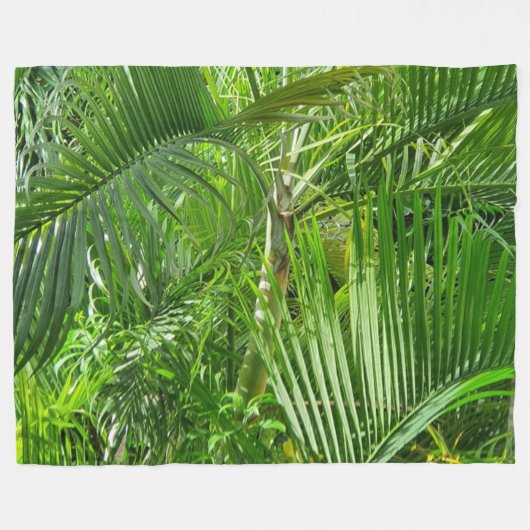 Couverture Polaire PalmTrees Jungle 🌴 (Devant (Horizontal))