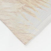 Couverture Polaire Pampas Grass Boho Script personnalisé (Coin)