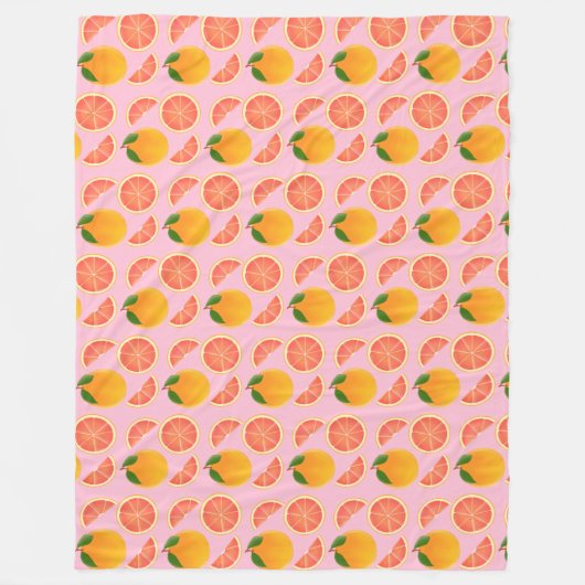 Couverture Polaire Pamplemousse (Devant)