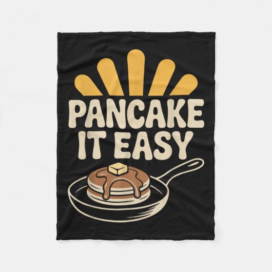 Couverture Polaire Pancake It Easy Funny Breakfast Brunch Pancake (Devant)