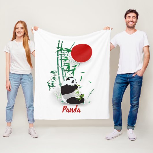 Couverture Polaire Panda (En situation)
