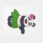 Couverture Polaire Panda à Ballet Dance (Devant (Horizontal))