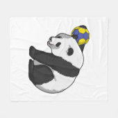 Couverture Polaire Panda au Handball (Devant (Horizontal))